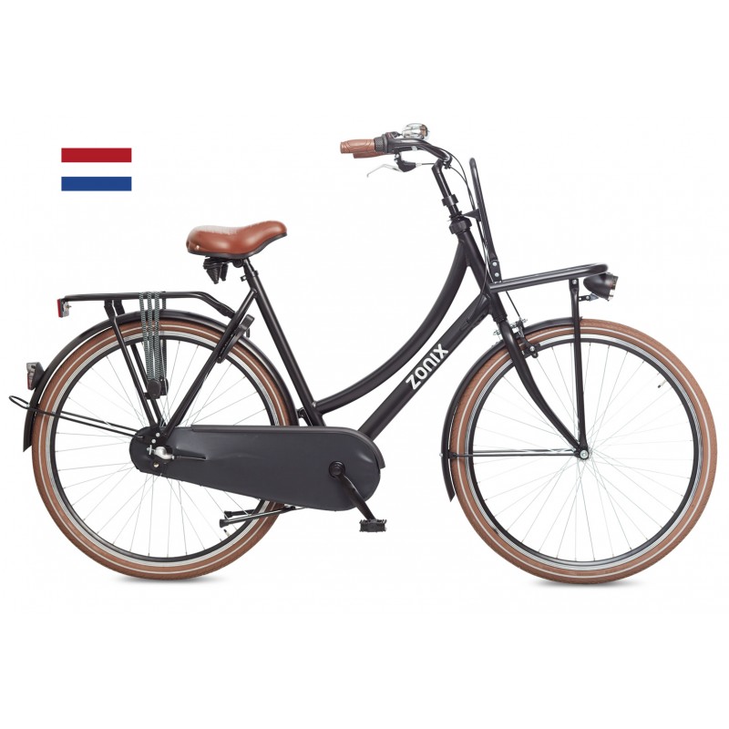 Zonix Dutch H3 28 inch matzwart Transportfiets 57 cm 2018